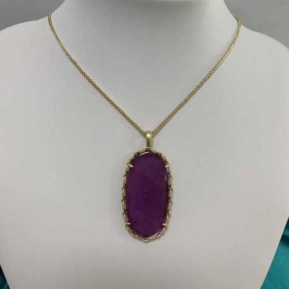 Kendra Scott Reid series colorful crystal necklace sweater chain - Picture 14 of 16